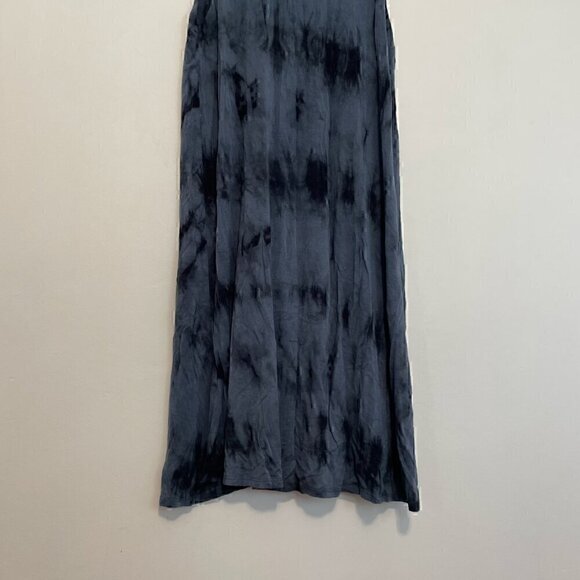 BRAEVE EVEREVER Tie Dye Swing Dress Blue Navy Sleeveless High Neck Cutout Mini - Picture 13 of 14